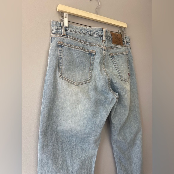 [32/30] Burberry Black Label Men’s Light Wash Straight Leg Designer Denim Jeans - Picture 2 of 15